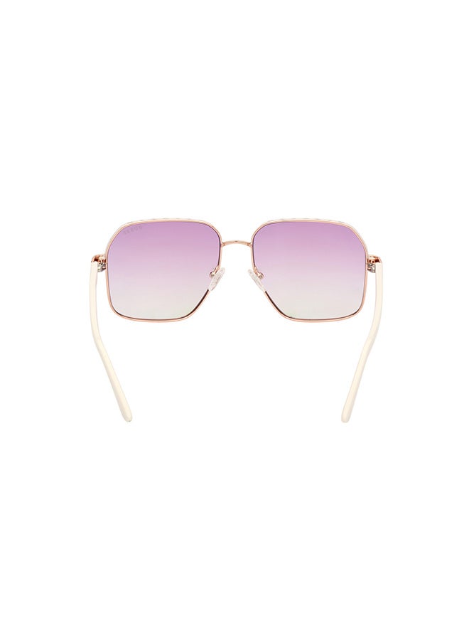GUESS Women's UV Protection Square Sunglasses - GU0010721Z58 - Lens Size: 58 Mm - Image 4